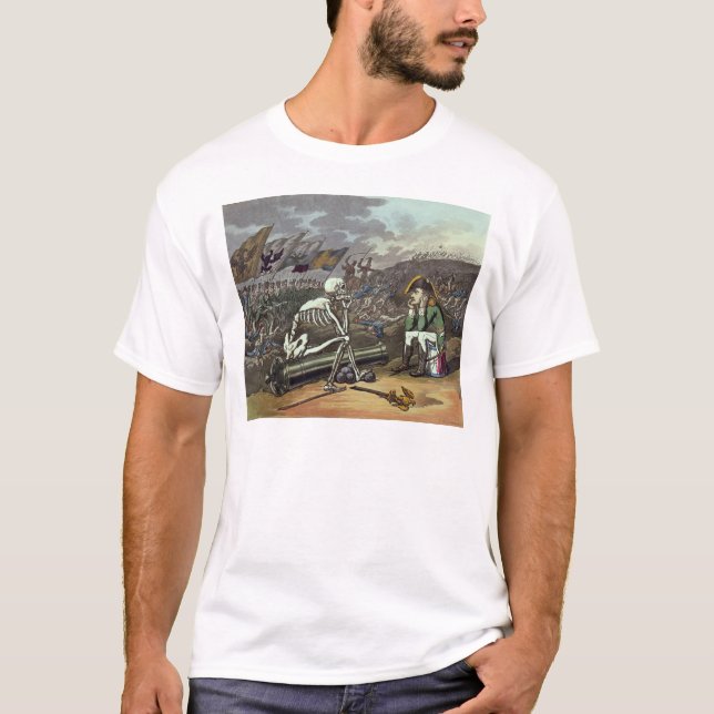 Napoleon och skelett, 18th tee shirt (Framsida)