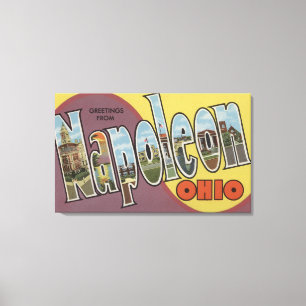 Napoleon, Ohio - Stora Brev-scenen Canvastryck