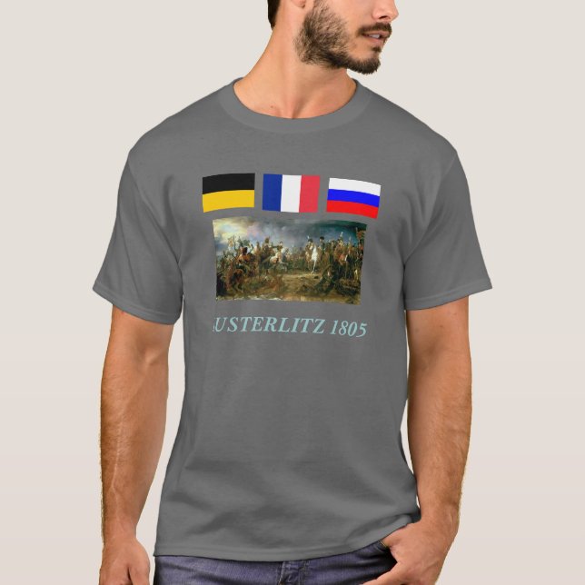 Napoleon på Austerlitz Tee (Framsida)