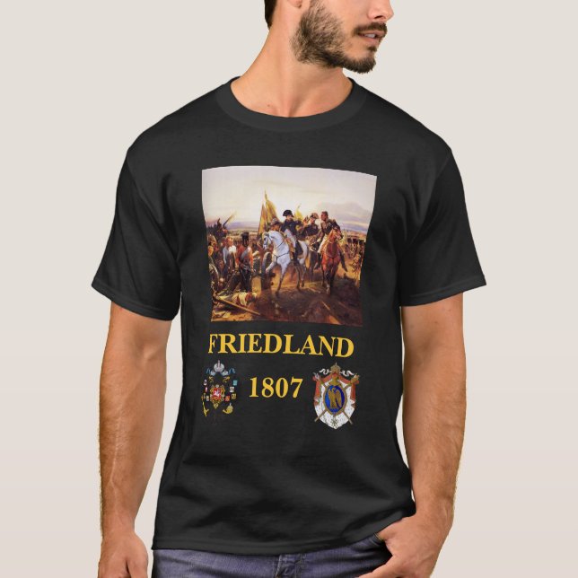 Napoleon på den Friedland vapenskölden T Shirt (Framsida)