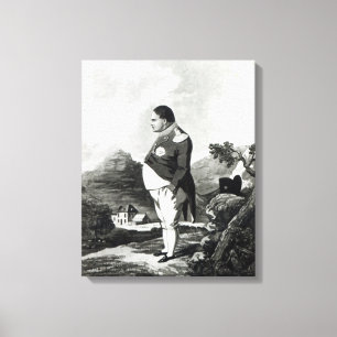 Napoleon på ön av St Helena, 1820 Canvastryck