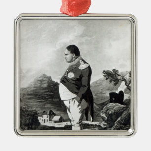 Napoleon på ön av St Helena, 1820 Julgransprydnad Metall