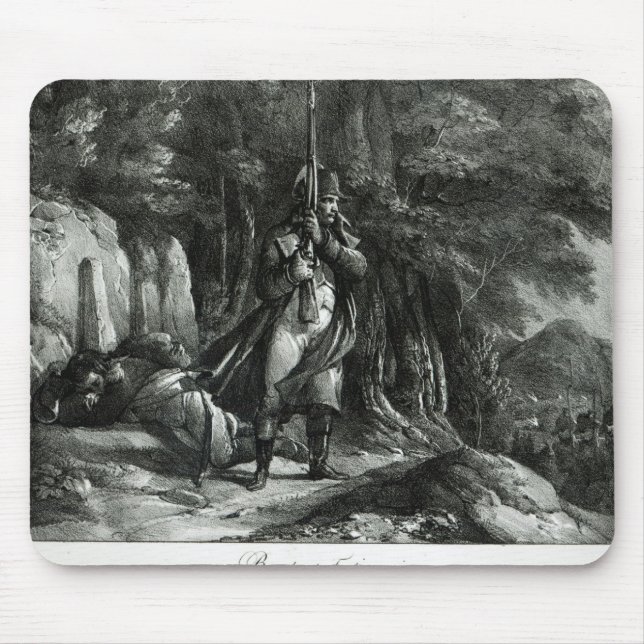 Napoleon på vaktpostarbetsuppgift musmatta (Framsidan)