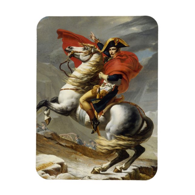 Napoleon passerar Grand Saint-Bernard-passet Magnet (Vertikal)