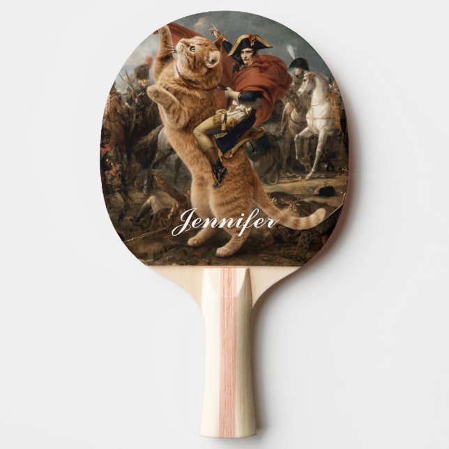 Napoleon Ridande Jätte Stridskatt                  Pingisracket (Framsidan)