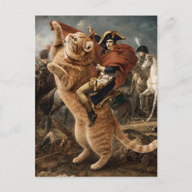Napoleon Ridning Jätte Stridskatt                  Vykort (Framsida)