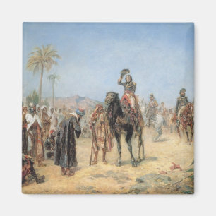 Napoleon som ankommer på en egyptieroas (olja kan magnet