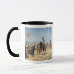 Napoleon som ankommer på en egyptieroas (olja kan mugg