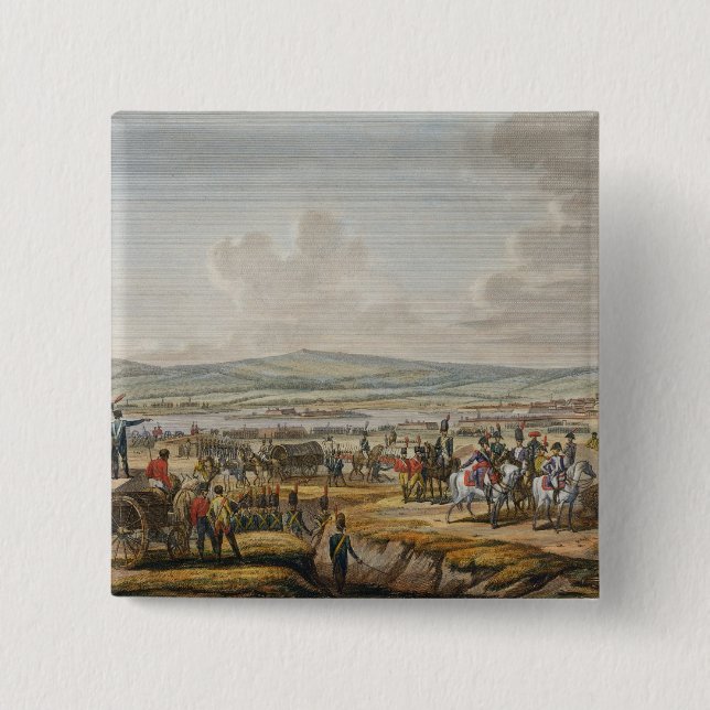 Napoleon som besöker Siegearbetena på Danzig, Knapp (Framsida)