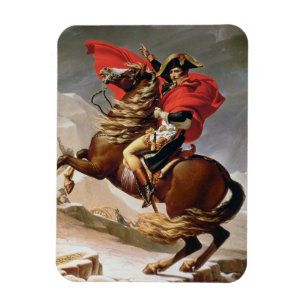 Napoleon som korsar alpernan, c.1800 (olja på magnet