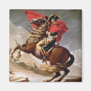 Napoleon som korsar alpernan, c.1800 (olja på magnet
