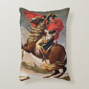 Napoleon som korsar alpernan, c.1800 (olja på prydnadskudde
