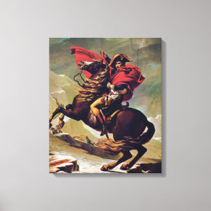 Napoleon som korsar alpernan canvastryck