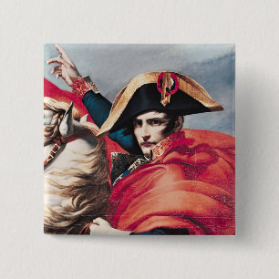 Napoleon som korsar alpernan knapp