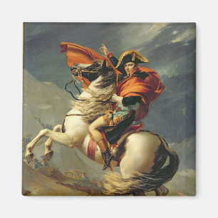Napoleon som korsar alpernan på den 20th maj 1800 magnet