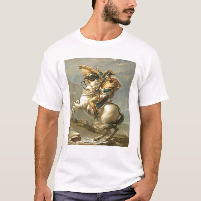 Napoleon som korsar alpernan på Stet Bernard Tröja (Framsida)