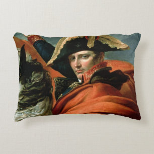 Napoleon som korsar alpernan prydnadskudde