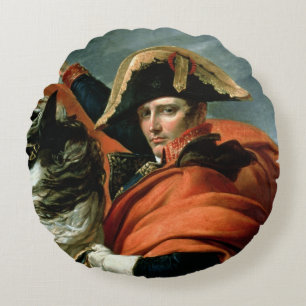 Napoleon som korsar alpernan rund kudde