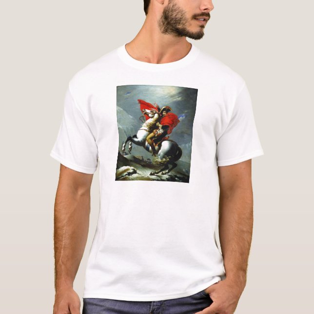 Napoleon som korsar alpernan t shirt (Framsida)