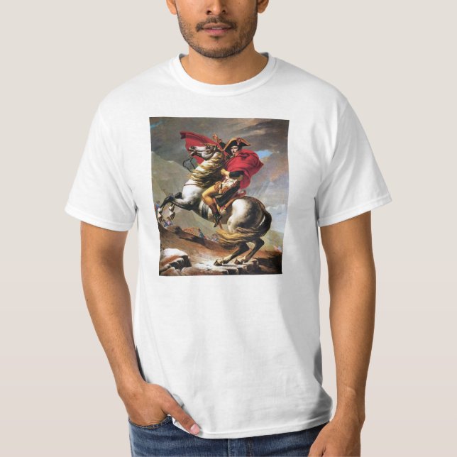 Napoleon som korsar alpernaT-tröja Tee Shirt (Framsida)