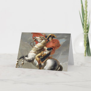 Napoleon som korsar Alpernorna - Jacques-Louis Dav Kort