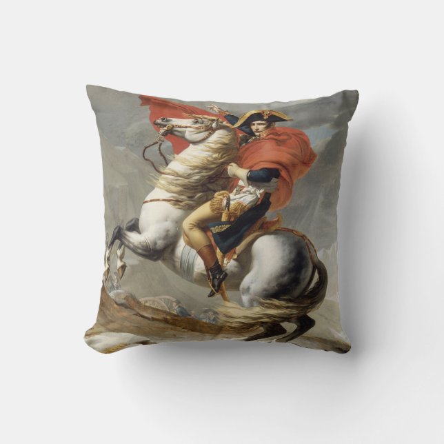 Napoleon som korsar Alpernorna - Jacques-Louis Dav Kudde (Framsida)