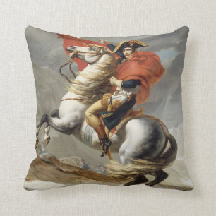 Napoleon som korsar Alpernorna - Jacques-Louis Dav Kudde