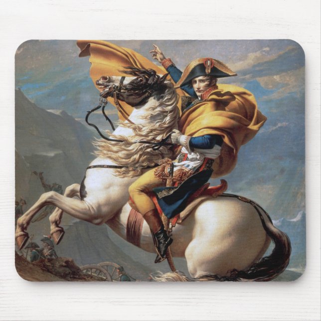 Napoleon som korsar Alpernorna, Jacques-Louis Davi Musmatta (Framsidan)