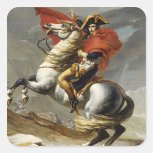Napoleon som korsar det storslagna Stet Bernard, Fyrkantigt Klistermärke