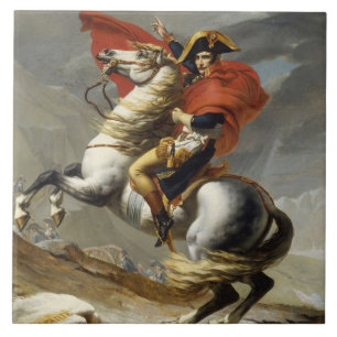 Napoleon som korsar det storslagna Stet Bernard, Kakelplatta