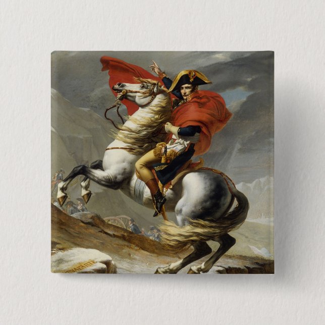 Napoleon som korsar det storslagna Stet Bernard, Knapp (Framsida)