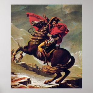 Napoleon som korsar St Bernard (det 1800) trycket Poster