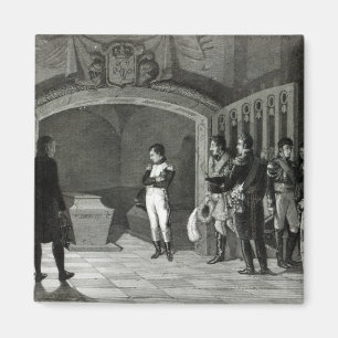 Napoleon som mediterar för graven magnet