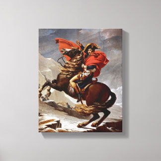 Napoleon som passerar Alpernorna Canvastryck