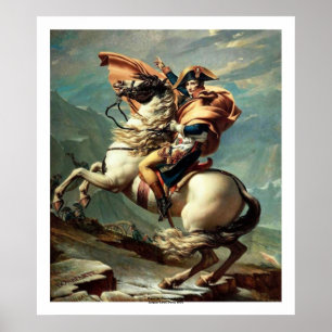 Napoleon som passerar Alpernorna Poster