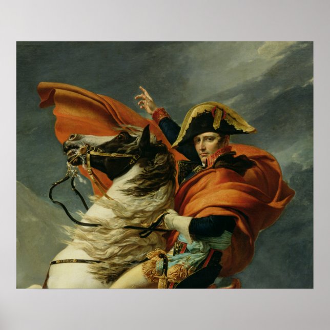 Napoleon som passerar Alpernorna Poster (Framsidan)