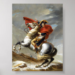 Napoleon som passerar Alpernorna Poster