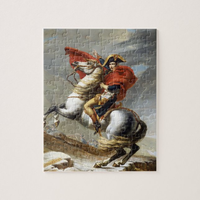 Napoleon som passerar Alpernorna Pussel (Vertikal)