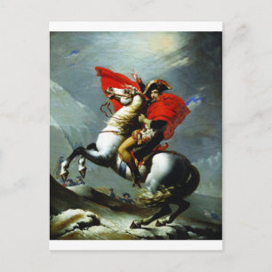 Napoleon som passerar Alpernorna Vykort
