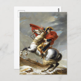 Napoleon som passerar Alpernorna Vykort