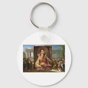 Napoleon "Stupidity Politik" citattecken etc. Nyckelring