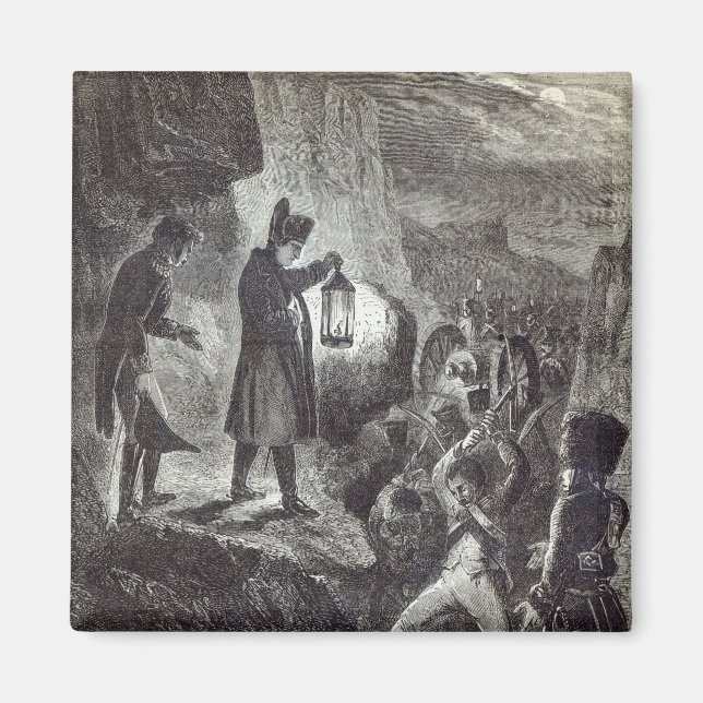 Napoleon utrotar Lannes artilleri Magnet (Framsidan)