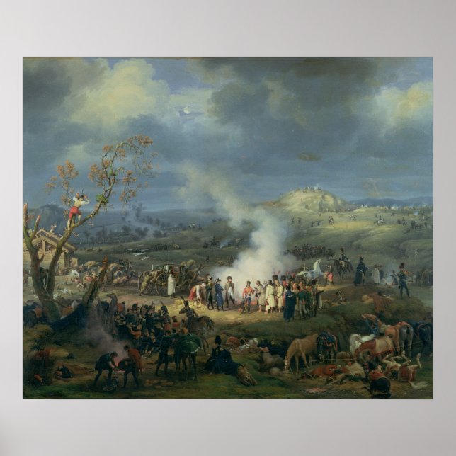 Napoleon Visiting a Bivouac Poster (Framsidan)