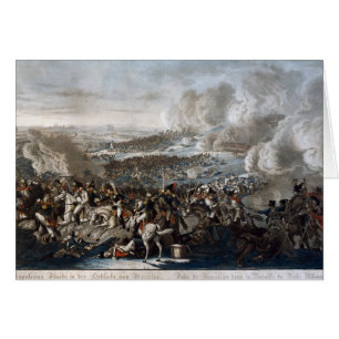Napoleons flyg från striden av Waterloo Hälsningskort