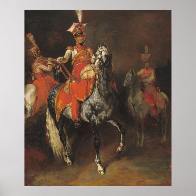 Napoleons garde - Théodore Gericault Fine Art Poster (Framsidan)