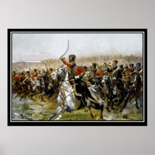 Napoleons husarer Slaget vid Friedland 1807 Poster