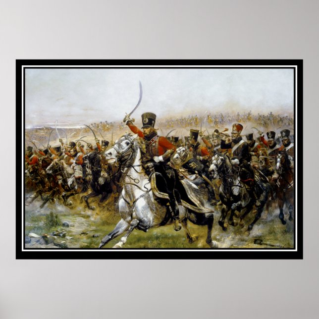Napoleons husarer Slaget vid Friedland 1807 Poster (Framsidan)