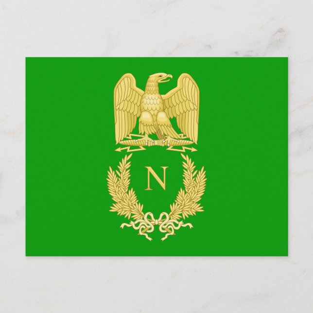 Napoleons imperialistiska emblem I vykort (Framsida)