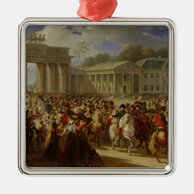 Napoleons inträde i Berlin Julgransprydnad Metall (Framsidan)
