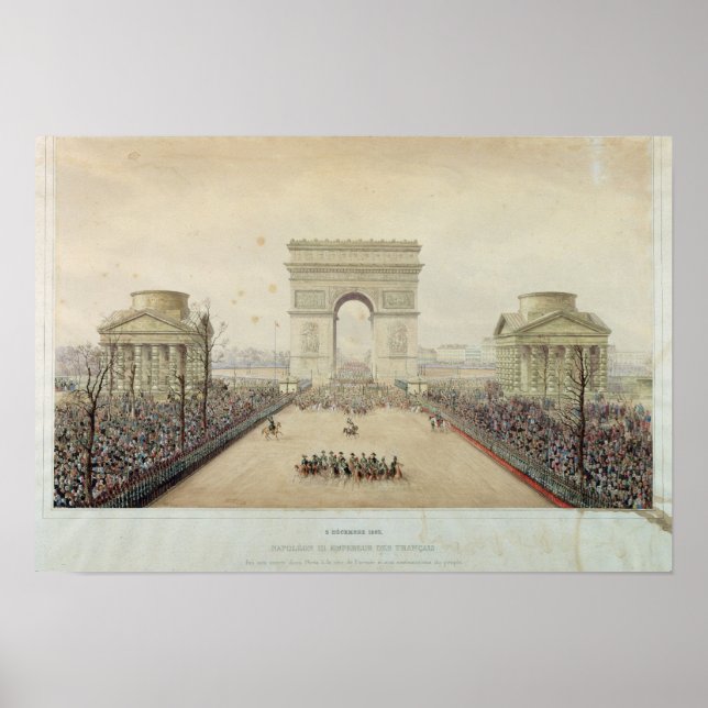 Napoleons inträde i Paris Poster (Framsidan)